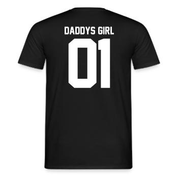 Daddys Girl 01 - Men's T-Shirt - black - Back - AI Model Male 178 light (178cm)