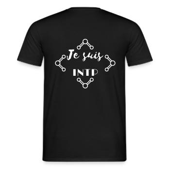 INTP - T-shirt homme - noir - Dos - AI Model Male 178 light (178cm)