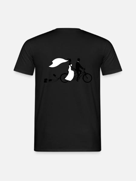 Wedding bicycle 2 - Men's T-Shirt - black