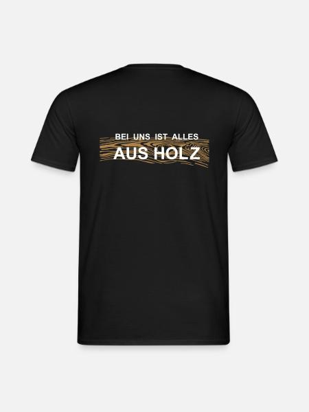 Alles aus Holz - Männer T-Shirt - Schwarz