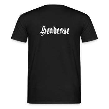 Glovesheim Hendesse - Men's T-Shirt - black - Back - AI Model Male 178 light (178cm)