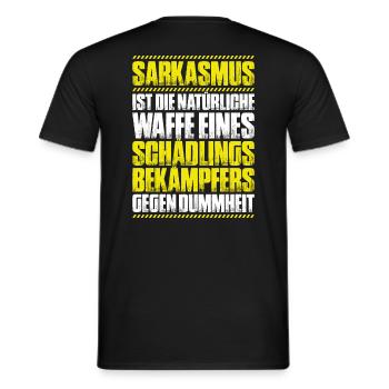 Schädlingsbekämpfer Kammerjäger Exterminator - Männer T-Shirt - Schwarz - Hinten - AI Model Male 178 light (178cm)