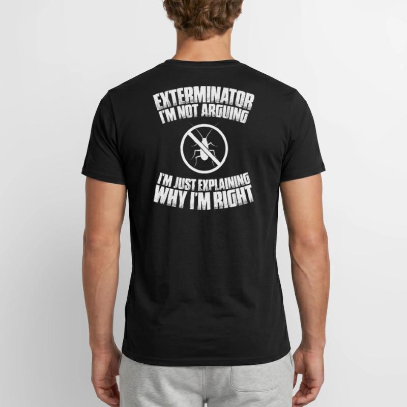 Schädlingsbekämpfer Kammerjäger Exterminator Männer T-Shirt