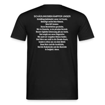 Schädlingsbekämpfer Kammerjäger Exterminator - Männer T-Shirt - Schwarz - Hinten - AI Model Male 178 light (178cm)