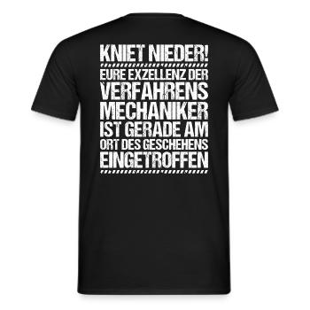 Verfahrensmechaniker Verfahrensmechanikerin - Männer T-Shirt - Schwarz - Hinten - AI Model Male 178 light (178cm)