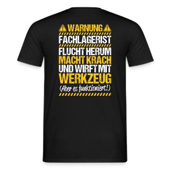 Fachlagerist Fachlageristin Lagerist Lageristin - Männer T-Shirt - Schwarz - Hinten - AI Model Male 178 light (178cm)
