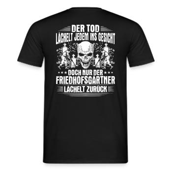 Friedhofsgärtner Friedhof Cemetery Gardener - Männer T-Shirt - Schwarz - Hinten - AI Model Male 178 light (178cm)