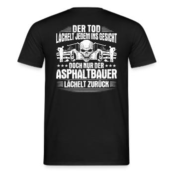 Asphaltbauer Asphaltierer Schwarzstraßenbauer - Männer T-Shirt - Schwarz - Hinten - AI Model Male 178 light (178cm)