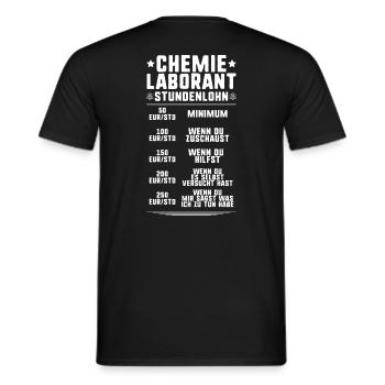 Technicien de laboratoire chimique Laboratoire de chimie Laboratoire de chimie - T-shirt homme - noir - Dos - AI Model Male 178 light (178cm)