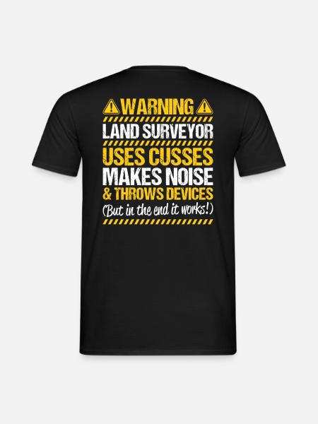 Vermessungstechniker Vermesser Land Surveyor - Men's T-Shirt - black