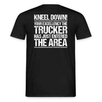 Truck driver Truck driver Professional driver Trucker - Men's T-Shirt - black - Back - AI Model Male 178 light (178cm)
