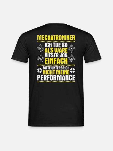Mechatroniker Mechatronik Mechatronics Engineer - Männer T-Shirt - Schwarz