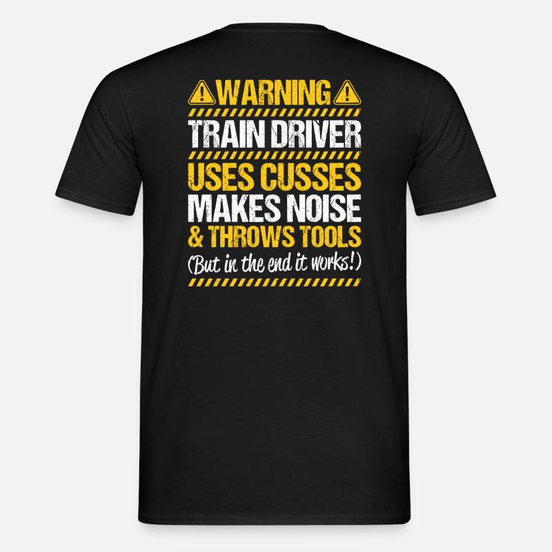 Triebfahrzeugführer Lokführer Train Driver - Männer T-Shirt - Schwarz