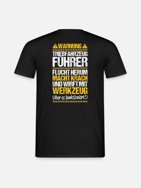 Triebfahrzeugführer Lokführer Train Driver - Männer T-Shirt - Schwarz