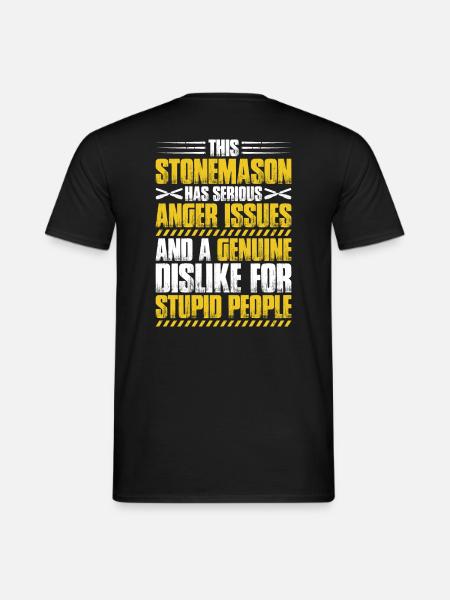 Steinmetz Steinbildhauer Stonemason Stone Mason - Men's T-Shirt - black