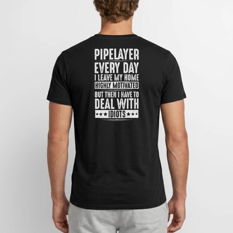 Pipeline Constructor Pipeline Construction Pipelayer Men's T-Shirt