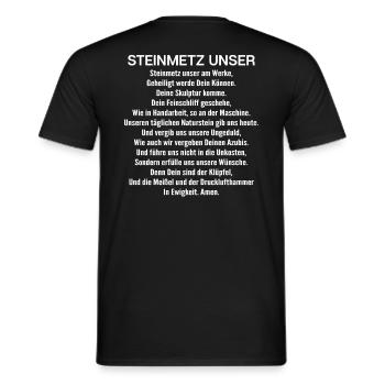 Steinmetz Steinbildhauer Stonemason Stone Mason - Männer T-Shirt - Schwarz - Hinten - AI Model Male 178 light (178cm)