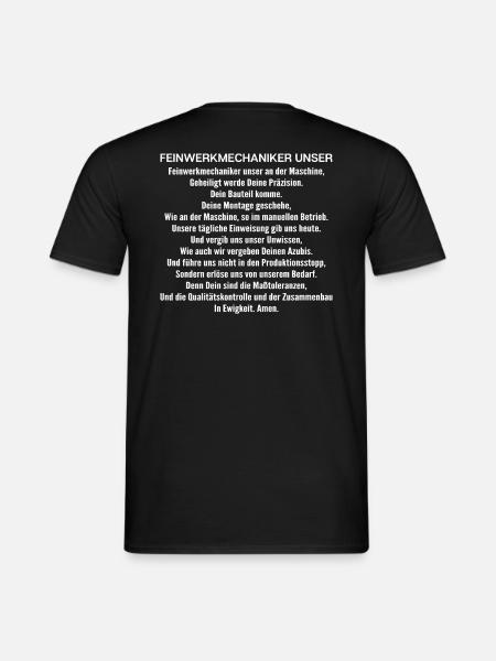 Feinwerkmechaniker Precision Machinist - Männer T-Shirt - Schwarz