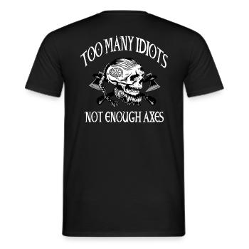 Viking Skull Skull Axe Valhalla - T-shirt homme - noir - Dos - AI Model Male 178 light (178cm)