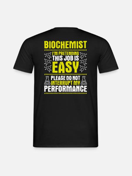 Biochemiker Biochemie Biochemistry Biochemist - Men's T-Shirt - black
