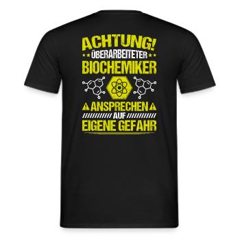Biochemiker Biochemie Biochemistry Biochemist - Männer T-Shirt - Schwarz - Hinten - AI Model Male 178 light (178cm)