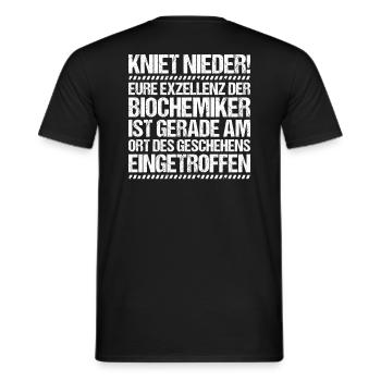Biochemiker Biochimie Biochimie Biochimiste - T-shirt homme - noir - Dos - AI Model Male 178 light (178cm)