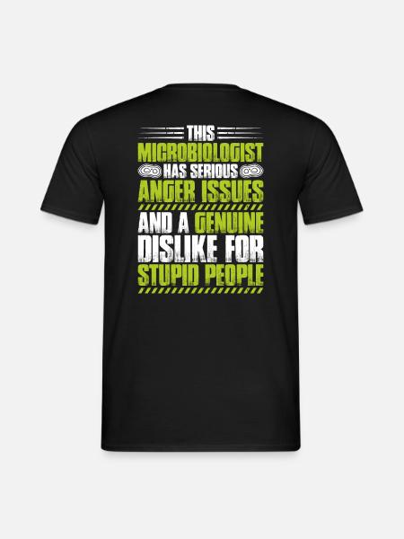 Microbiology Microbiologist Biology Biologist - Men's T-Shirt - black