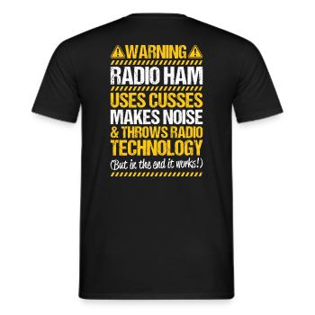 Amateurfunker Amateurfunk Radio Ham Amateur Radio - T-shirt homme - noir - Dos - AI Model Male 178 light (178cm)