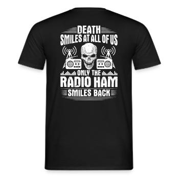 Amateurfunker Amateurfunk Radio Ham Amateur Radio - Men's T-Shirt - black - Back - AI Model Male 178 light (178cm)