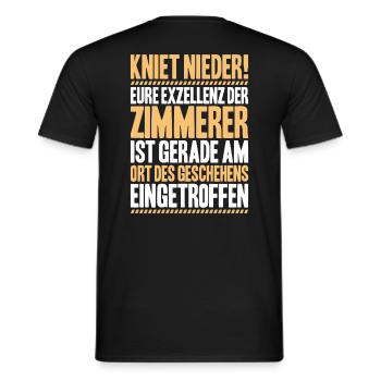 Zimmerer Zimmermann Zimmerei Carpenter Carpentry - Männer T-Shirt - Schwarz - Hinten - AI Model Male 178 light (178cm)