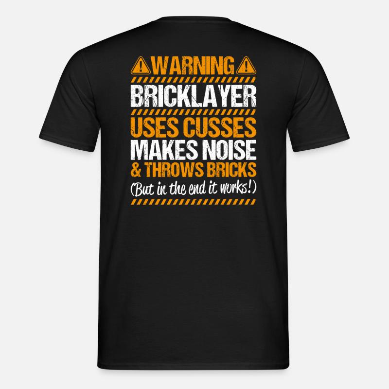 Master Masonry Masonry Bricklayer Mason - Men's T-Shirt - black