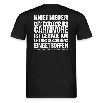 Carnivore Diät Carnivore Ernährung Carnivore Diet - Männer T-Shirt - Schwarz - Hinten - AI Model Male 178 light (178cm)