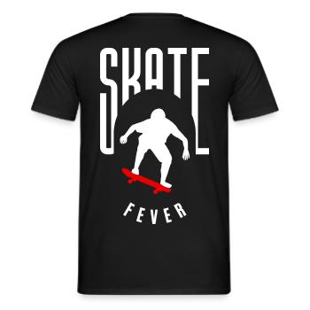 Skateboard und Skater Design. Im Collen design - Männer T-Shirt - Schwarz - Hinten - AI Model Male 178 light (178cm)