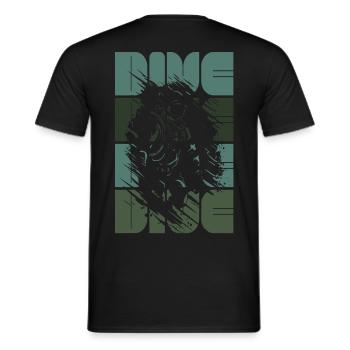 Dive Diving Club Diving Scuba Diving - Men's T-Shirt - black - Back - AI Model Male 178 light (178cm)