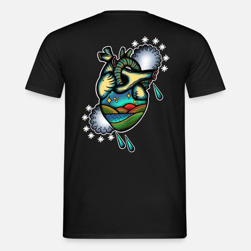 Landschaft - Männer T-Shirt - Schwarz
