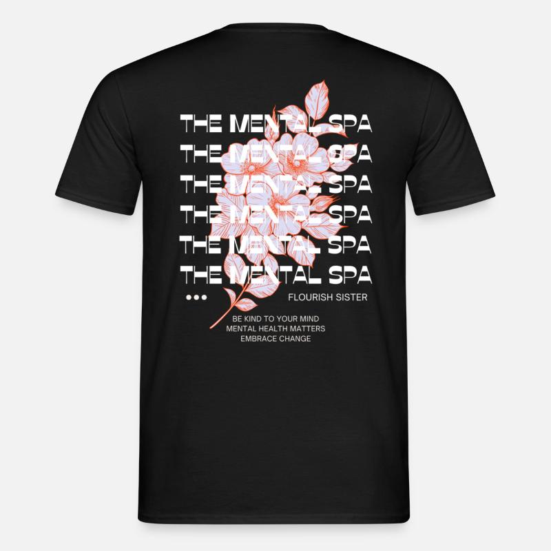 THE MENTAL SPA - Männer T-Shirt - Schwarz