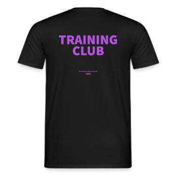 Training Club - Männer T-Shirt - Schwarz - Hinten - AI Model Male 178 light (178cm)