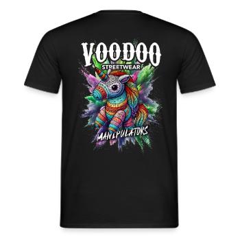 VooDoo "Manipulators" - Unicorn - Männer T-Shirt - Schwarz - Hinten - AI Model Male 178 light (178cm)