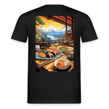 Suhsi pour toujours - T-shirt homme - noir - Dos - AI Model Male 178 light (178cm)