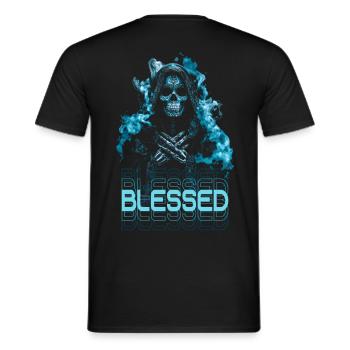 la catrina tag der toten skelett totenkop - Männer T-Shirt - Schwarz - Hinten - AI Model Male 178 light (178cm)
