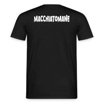 Café latte Dicton Funny Macchiatomane - T-shirt homme - noir - Dos - AI Model Male 178 light (178cm)
