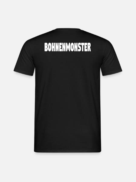 Kaffee Bohnenmonster - Männer T-Shirt - Schwarz