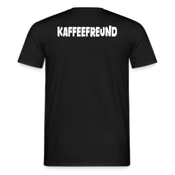 Kaffeefreund Kaffee Motive - Männer T-Shirt - Schwarz - Hinten - AI Model Male 178 light (178cm)