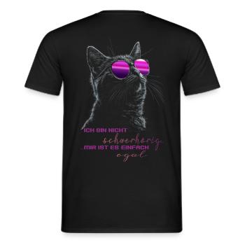 Le chat n’a pas d’importance - T-shirt homme - noir - Dos - AI Model Male 178 light (178cm)