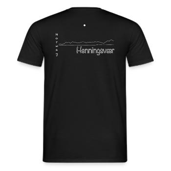 Norvège - Henningsvær - T-shirt homme - noir - Dos - AI Model Male 178 light (178cm)