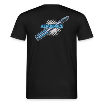 Space Sci-Fi Weltraum - Männer T-Shirt - Schwarz - Hinten - AI Model Male 178 light (178cm)