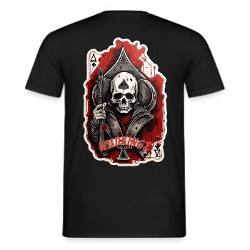 As de pique - T-shirt homme - noir - Dos - AI Model Male 178 light (178cm)