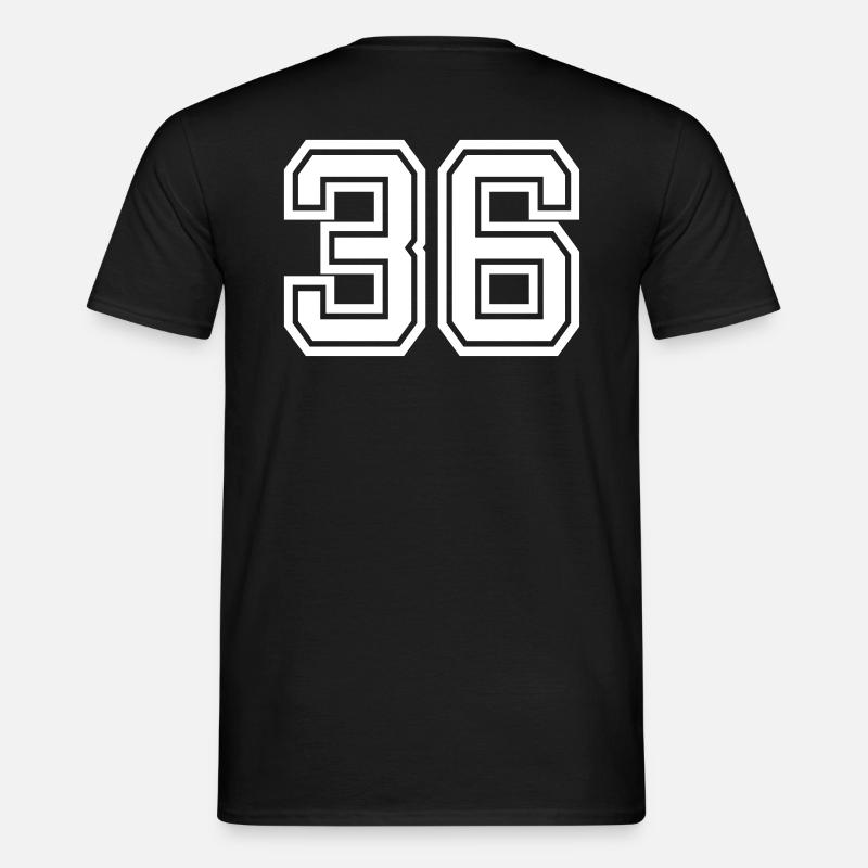 36 - Männer T-Shirt - Schwarz