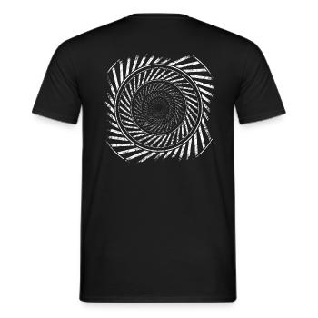 23K19spiral - T-shirt homme - noir - Dos - AI Model Male 178 light (178cm)