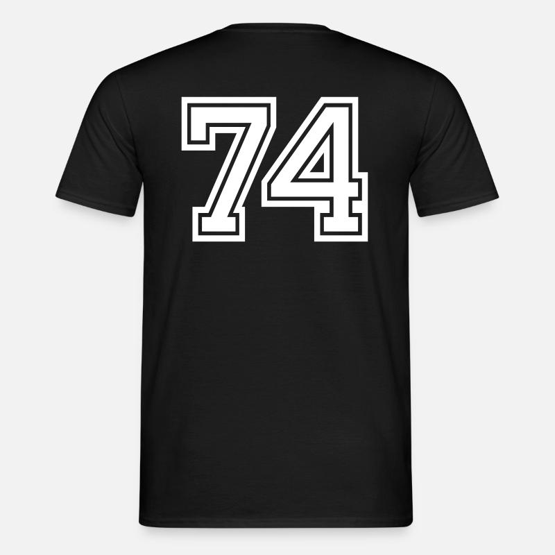74 - Männer T-Shirt - Schwarz
